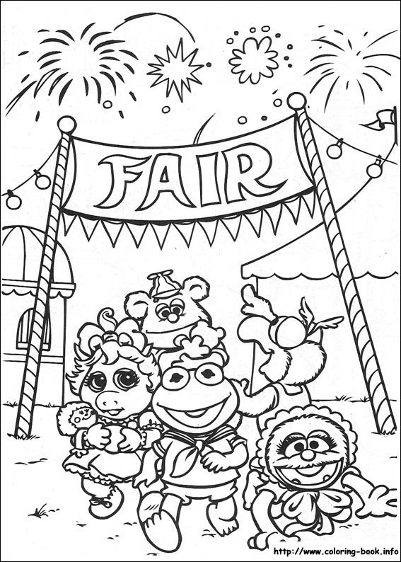 Muppet Babies coloring picture